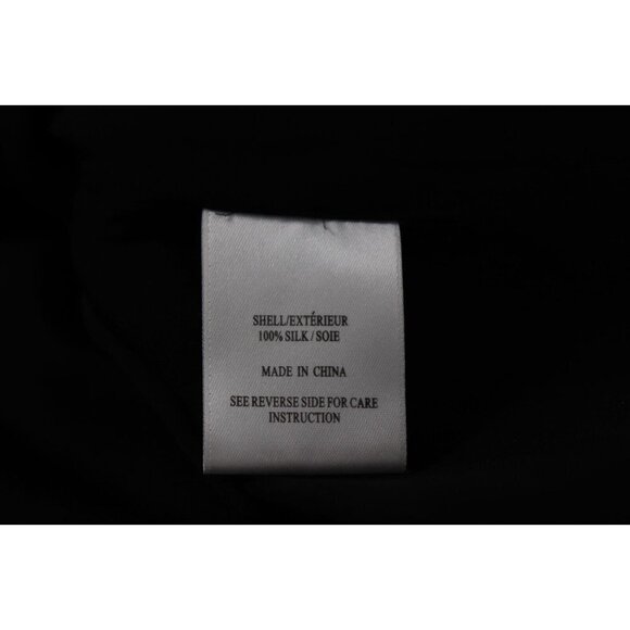 Theyskens' Theory Women's Size Petite Black Dress Silk Satin Long Sleeve Mini - Picture 8 of 11